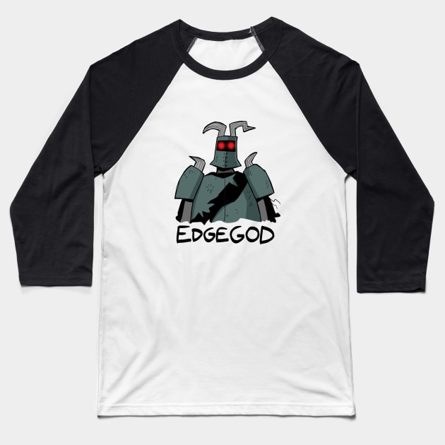 Edgegod Baseball T-Shirt by Slack Wyrm